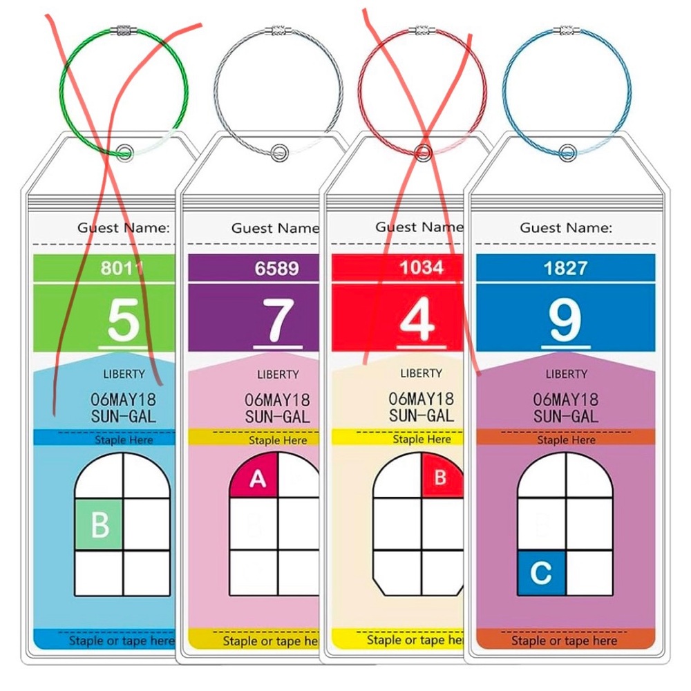 New Bag/Luggage Tags, 2pk